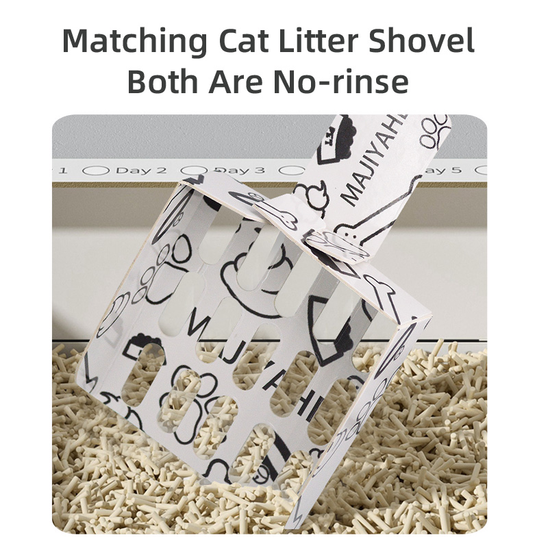 Disposable Cat Litter Box Foldable Pet Toilets For Cats With Cat Litter Shovel Scoop Biodegradable Pet Supplies