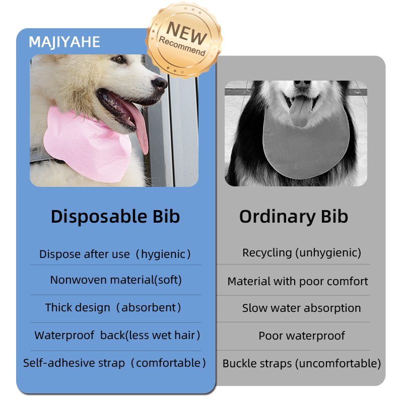 MAJIYAHE Disposable Pet Bib For Dogs No Rinse Cooling Scarves Sublimation Pet Scarf Saliva Towel Dog Scarf Bandana