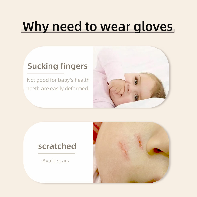 Disposable Baby Mittens and Socks Anti Scratch White Soft Nonwoven Newborn Baby Hand Foot Protect Gloves 