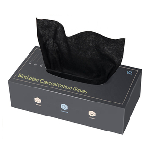 Binchotan Charcoal Facial Tissues Dry Facial Cleansing Disposable Face Towels Cloths Cotton Facial Tissues