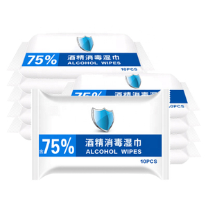 Custom 75% Alcohol Wipes Adult Size Anti Bacteri Wet Tissues Clean Antibacterial Wet Wipes 