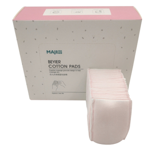 Eco Friendly Pink Makeup Face Pads Cotton Pads for Face with Silver Manufacturer OEM ODM Can Be Customized