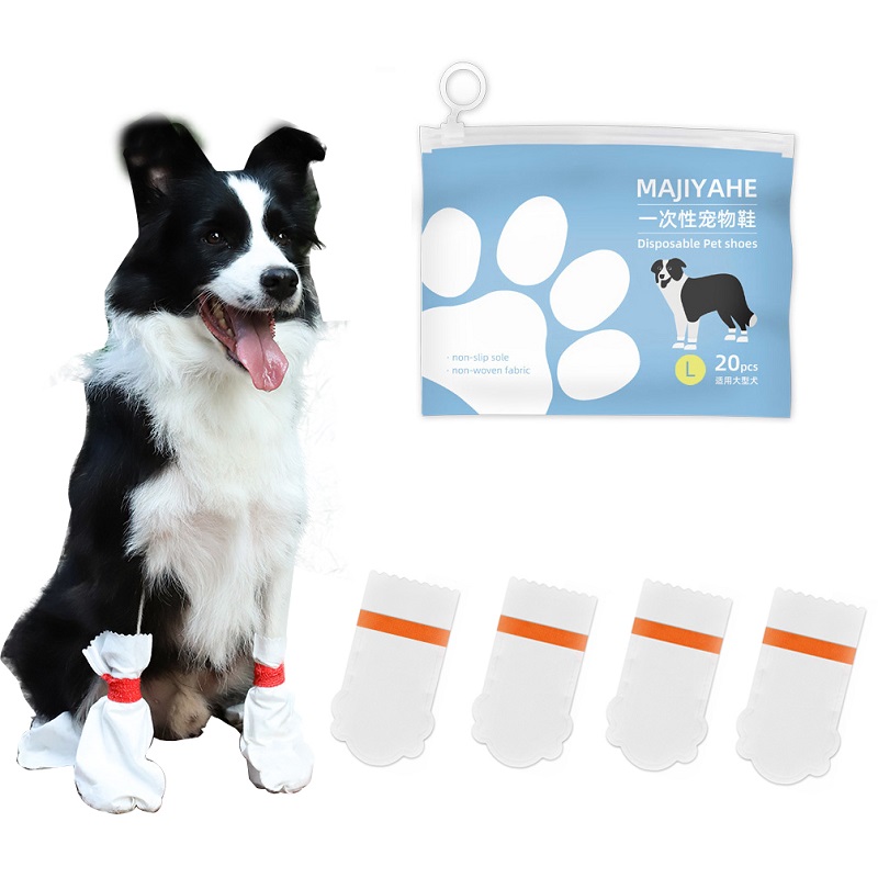 Disposable Pet Shoe Pet Supplies For Dogs Waterproof Small Middle Large Size Paw Protector Boots Socks Dog Shoes For Summer Winter