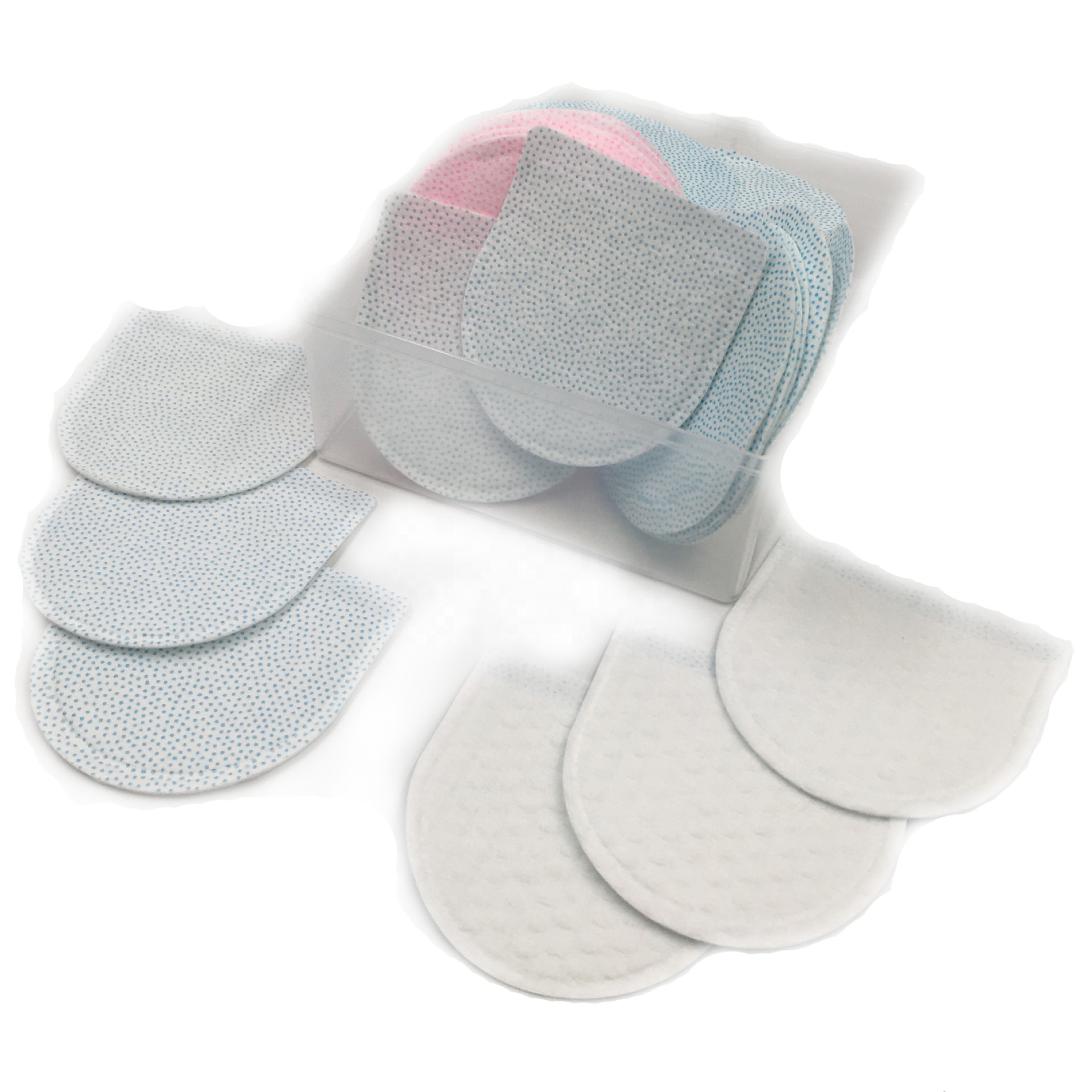 OEM Disposable Beauty Makeup Remover Double Drop Plastic Hand Insertion Round Shaped Cotton Pads