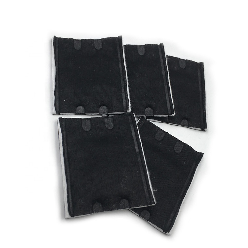 Three layer bamboo charcoal fiber square makeup remover cotton pads bamboo charcoal pads