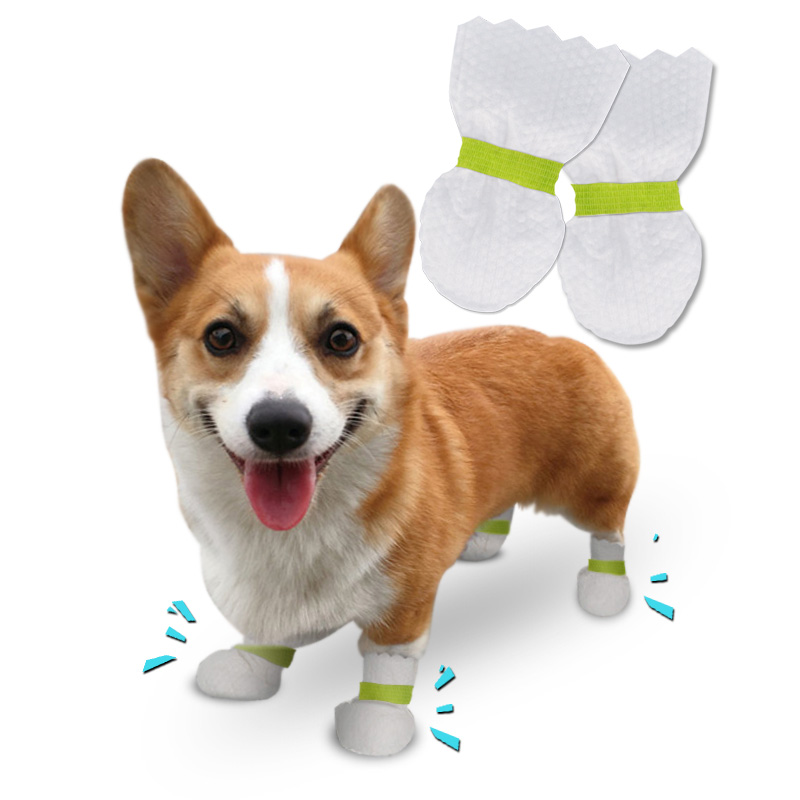 Disposable Pet Shoes For Dog Cat Summer Hot Pavement Winter Dog Paw Protection Waterproof Dog Socks 