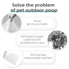 Disposable Pet Poop Scooper With Cat Dog Poop Bags Eco Friendly Dog Cat Waste Picker Shovel Pet Pooper Scooper 