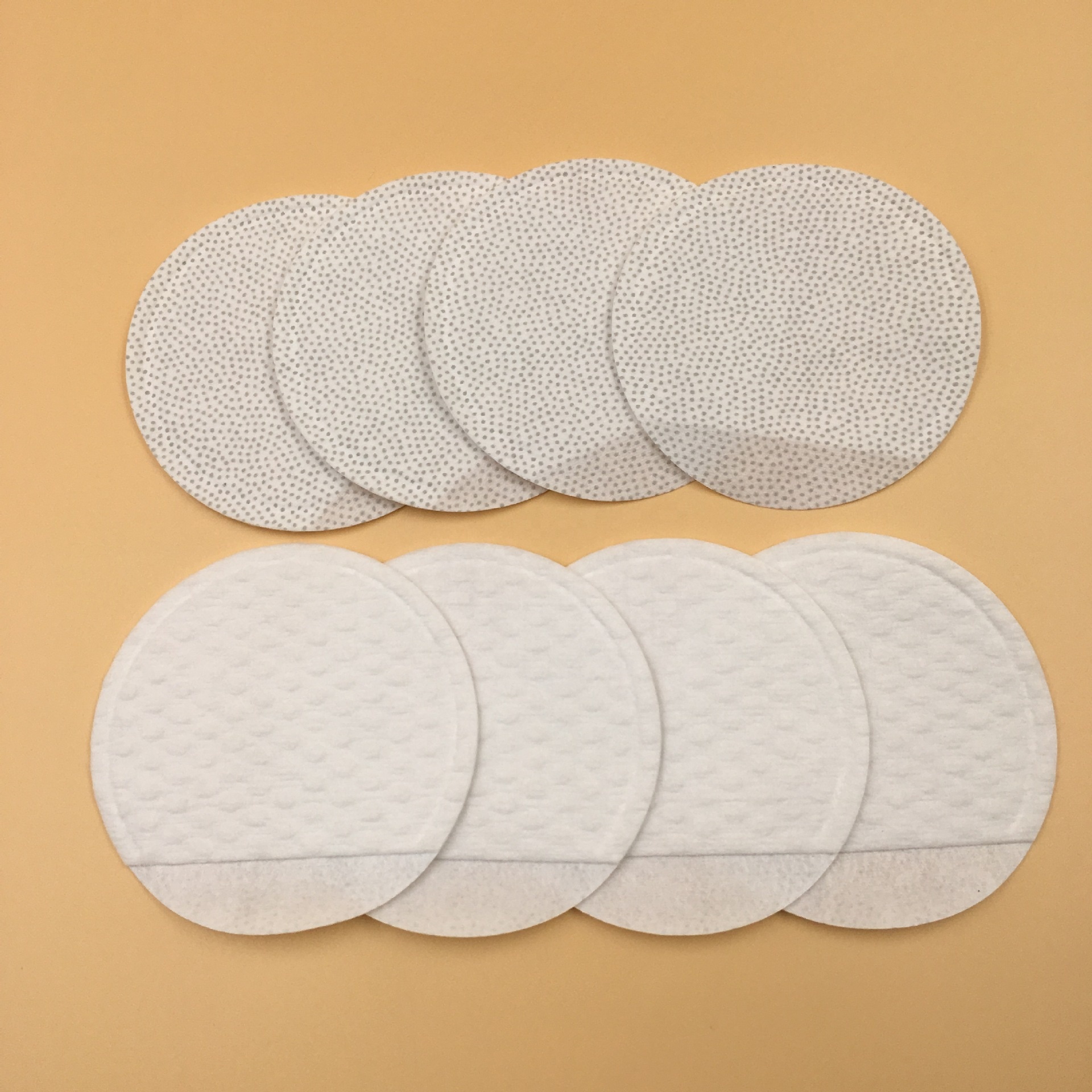 OEM Disposable Beauty Makeup Remover Double Drop Plastic Hand Insertion Round Shaped Cotton Pads