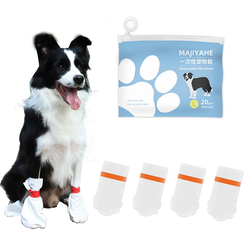 Disposable Pet Shoes for Small Medium Large Dogs Puppy Innovative Dog Supplies Products Paw Protector Boots Socks For Dirt-proof Claw Wounds Protection Anti-sctratch