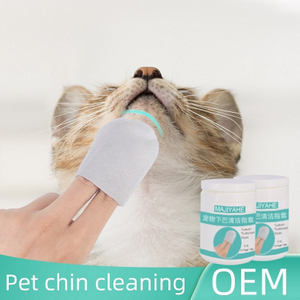 U-haped Pet Chin Wipes Dog Cat Food Oil Stain Remover Wipes After Meal Paw Cleaning Pocket Pet Wipe