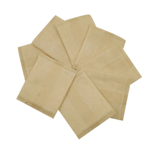 Natural Color Bamboo Fiber Non Woven Finger Cots Disposable Cleaning Pads Makeup Cotton Pads