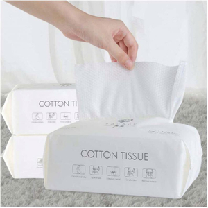 OEM Non woven Cotton tissues Wet and dry facial tissue for Daily Care