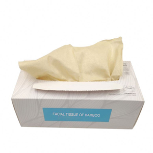 Bamboo Fiber Cotton Tissues Towel Paper Box Packed Disposable Facial Tissue