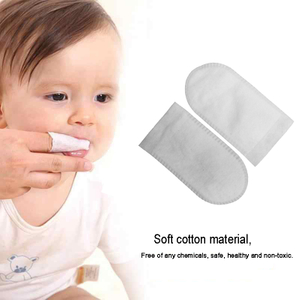 Non Woven Single Finger Sleeve Baby Oral Cleaning Tool Oral Cleaner For Daily Care